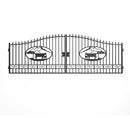 20x8 ft Steel Dual Swing Driveway Gate by Chery Industrial