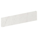Bianco Crystal Polished Bullnose Marble Look Porcelain Base 4x24