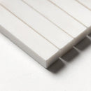 Bianco Dolomiti Honed 5/8x3 Marble Mosaics 12x12