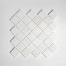 Bianco Dolomiti Honed Artesan Cut Marble Mosaics 12x12