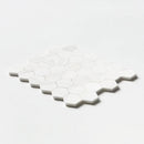 Bianco Dolomiti Honed Hexagon Marble Mosaics 10 3/8x12