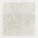 Bianco Dolomiti Polished Herringbone Marble Mosaics 12 1/8x13 3/8
