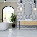 Bianco Dolomiti Polished Marble Tiles 4x12
