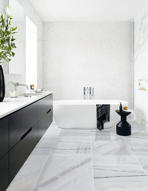 Bianco Lasa Exotic Marble Polished Floor and Wall Tile