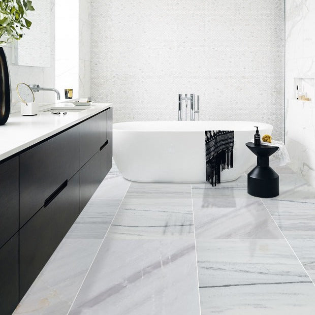 Bianco Lasa Exotic Marble Polished Floor and Wall Tile