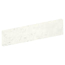 Bianco Statuario Gloss Bullnose Marble Look Porcelain Tiles 4x24