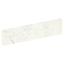 Bianco Statuario Matte Bullnose Marble Look Porcelain Tiles 4x24