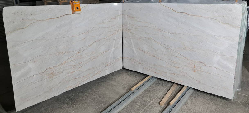 Bianco Venato Exotic Bookmatching Polished Marble Slab