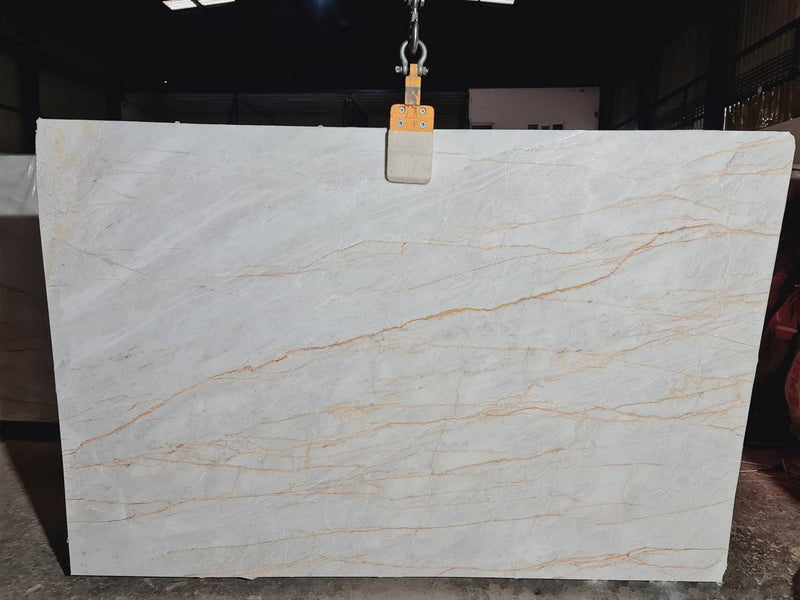 Bianco Venato Exotic Bookmatching Polished Marble Slab