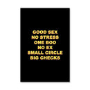 Big Checks - Black Canvas
