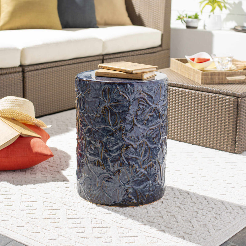 Thurn Blue Garden Stool