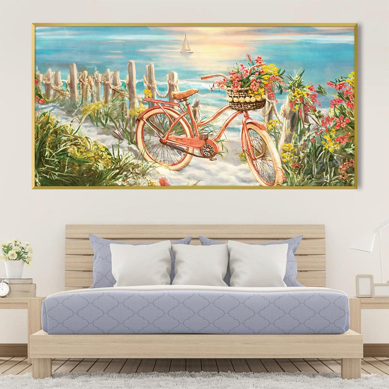 Bike Rides By the Beach Canvas