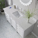 James Martin Brittany 60" Single Bathroom Vanity, Bright White