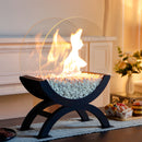 48cm H Portable Round Tabletop Fireplace（Currently available in Europe）