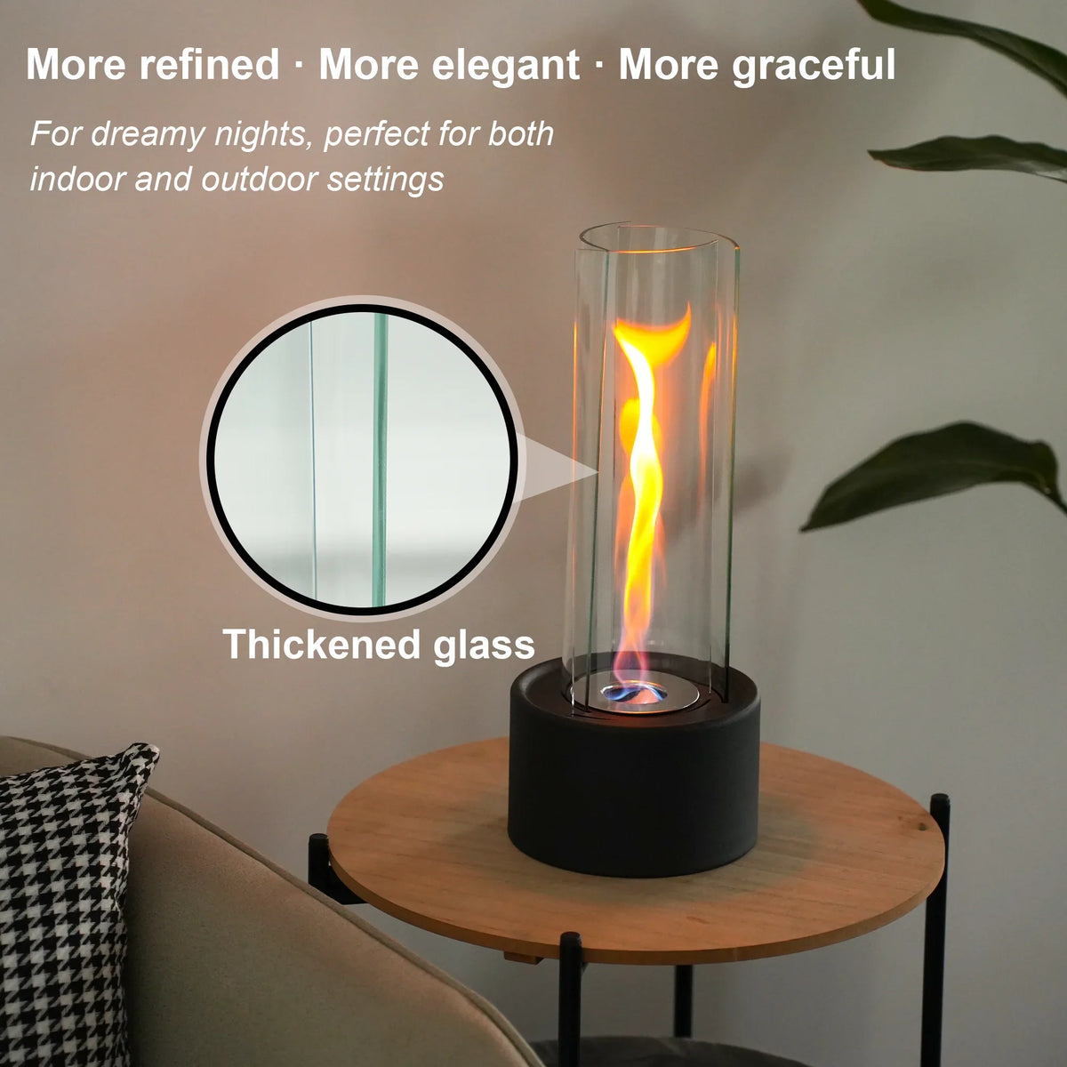 Cylindrical Bioethanol Vented-Free Fireplace, photo 3 of 6