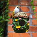 GobekUsa Bird Lover's Outdoor Hanging Resin Birdhouse