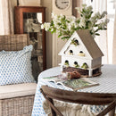 Distressed White Wood Functional Bird House | Outdoor Rated by Decor Steals