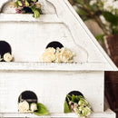 Distressed White Wood Functional Bird House | Outdoor Rated by Decor Steals