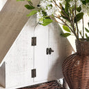 Distressed White Wood Functional Bird House | Outdoor Rated by Decor Steals