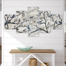 Birds and Branches Canvas - 5 Panel