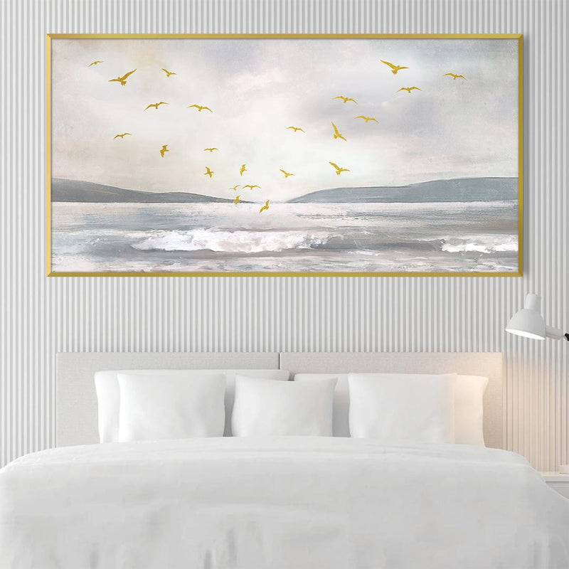 Birds by the Sea Canvas