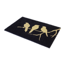 Birds On Branch - Black Coir Doormat