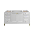 James Martin Chicago 60" Single Bathroom Vanity, Glossy White