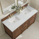 James Martin Lorelai 60" Double Bathroom Vanity, Mid-Century Walnut