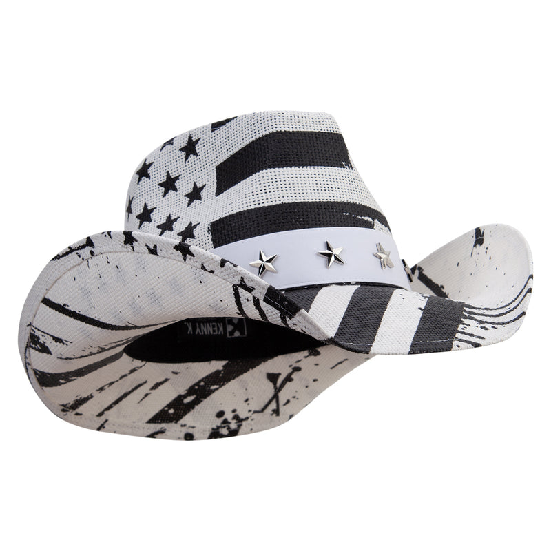 Western Toyo US Flag Cowboy Hat