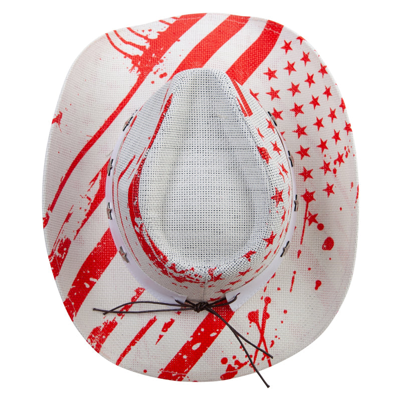 Western Toyo US Flag Cowboy Hat