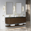 James Martin Allamari 72" Floating Double Bathroom Vanity, Sable