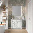 James Martin Bristol 36" Single Bathroom Vanity, Bright White