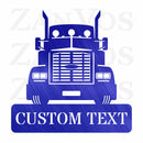 Semi Truck Monogram V3