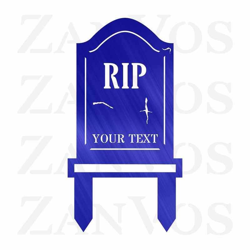 Tombstone Monogram Yard Stake