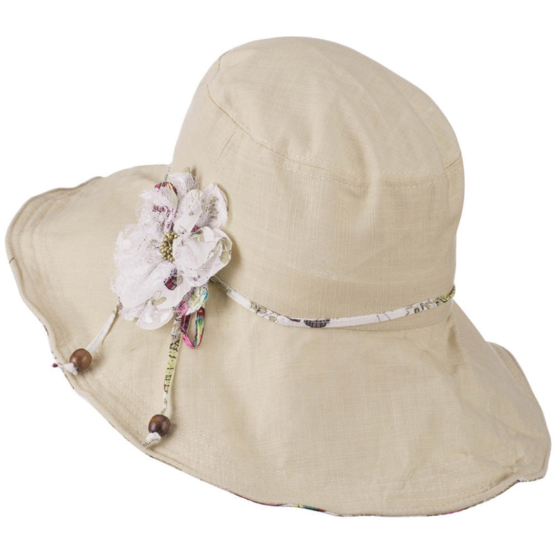 Ladies Butterfly And Lace Flower Hat