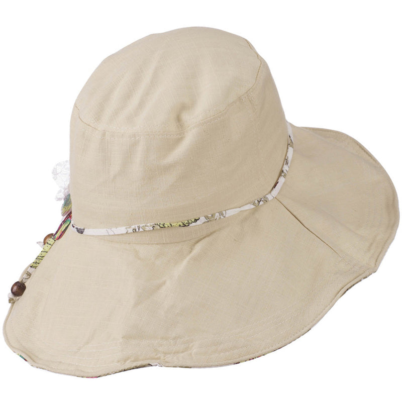 Ladies Butterfly And Lace Flower Hat