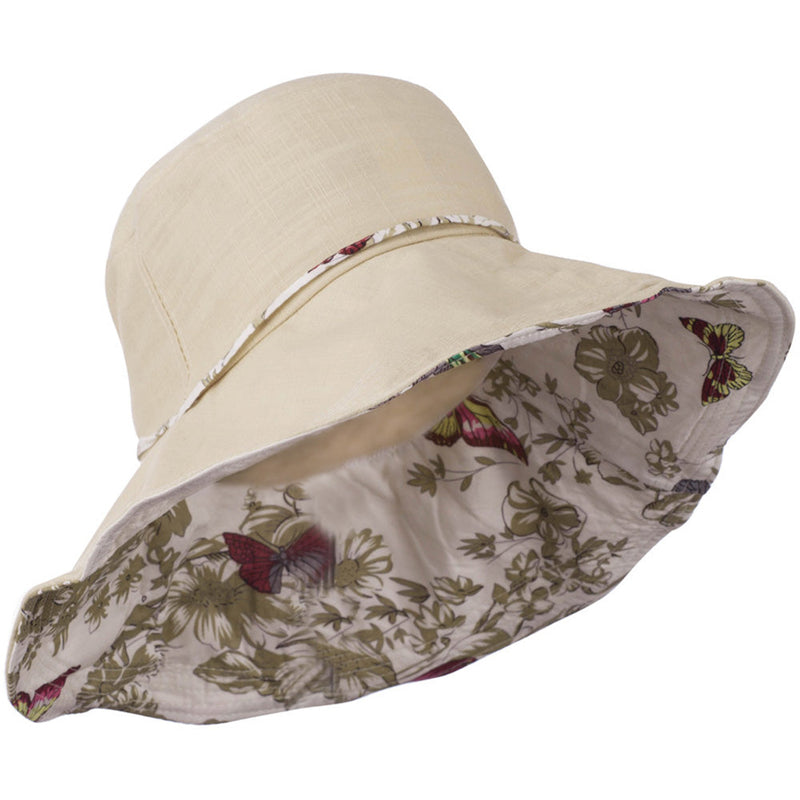 Ladies Butterfly And Lace Flower Hat