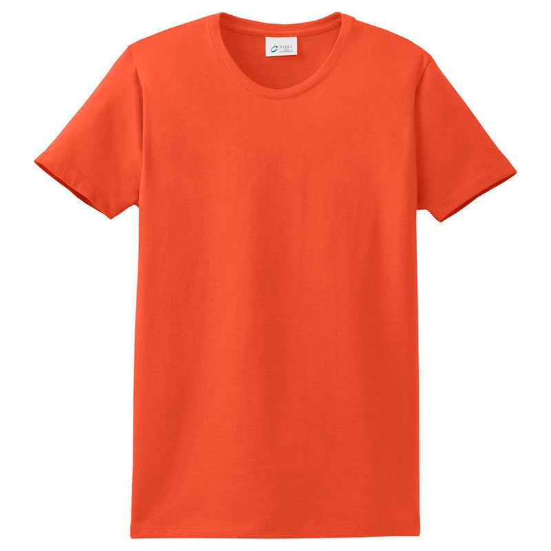 Ladies Big Size Port & Company Soft Spun Cotton Essential T-Shirt