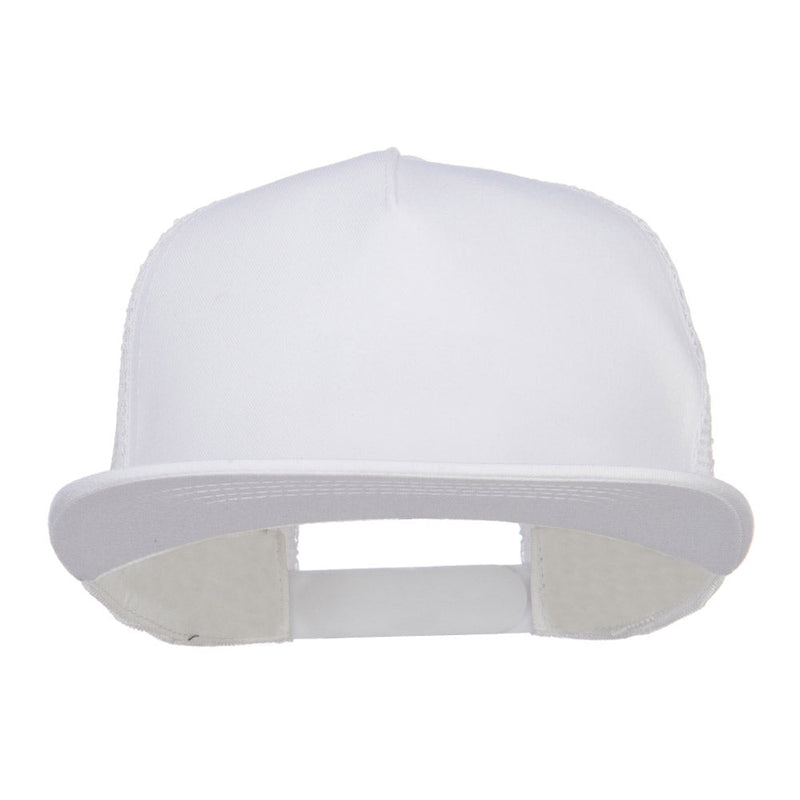 Flat Bill Snapback Trucker Cap