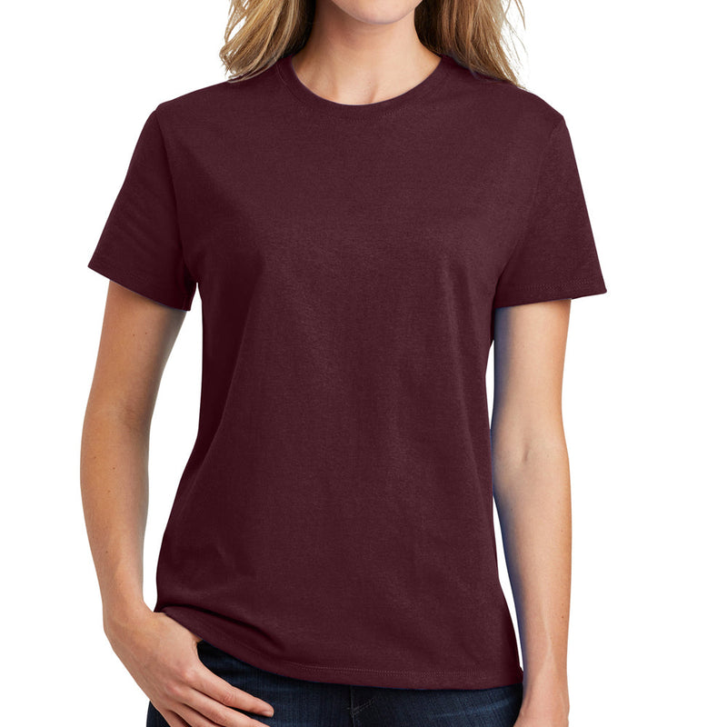 Ladies Big Size Port & Company Soft Spun Cotton Essential T-Shirt