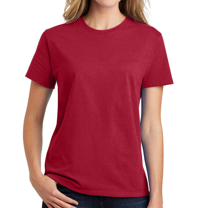 Ladies Big Size Port & Company Soft Spun Cotton Essential T-Shirt