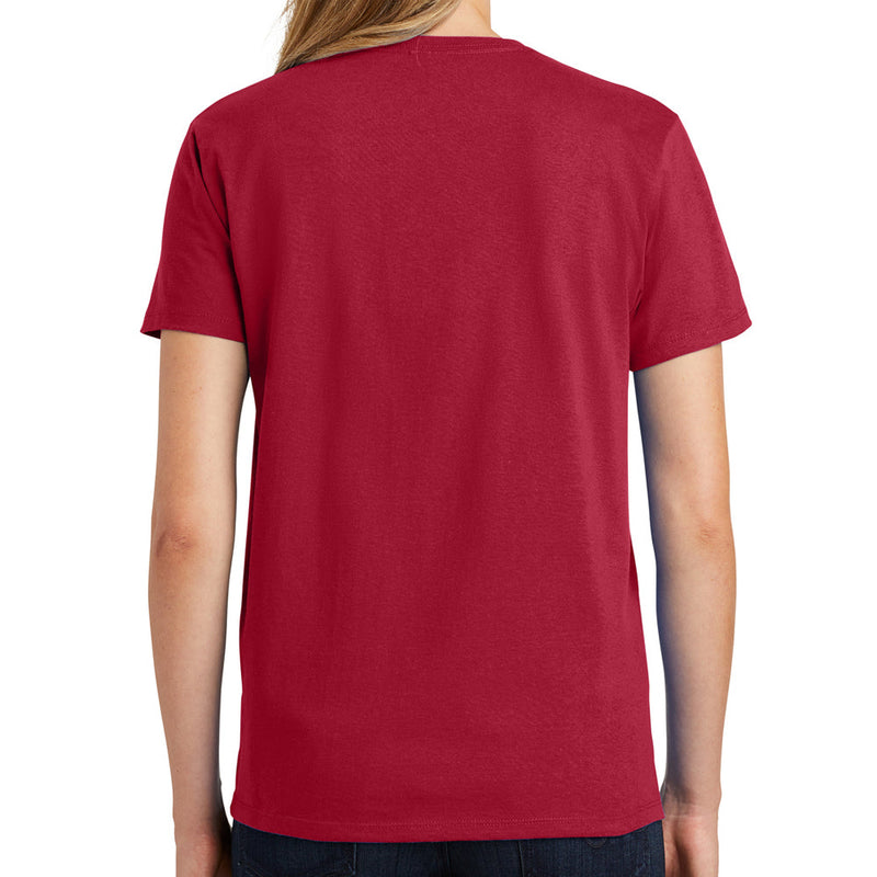 Ladies Big Size Port & Company Soft Spun Cotton Essential T-Shirt
