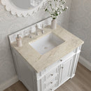 James Martin Bristol 30" Single Bathroom Vanity, Bright White
