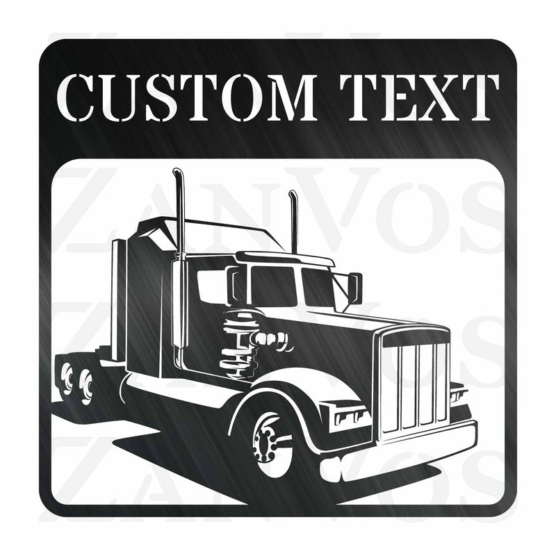 Semi Truck Monogram V5
