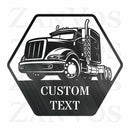 Semi Truck Monogram V4