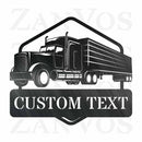 Semi Truck Monogram V2
