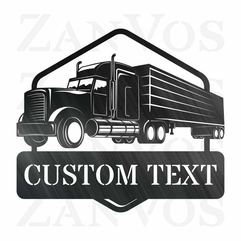 Semi Truck Monogram V2