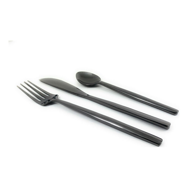 Stainless Steel Flatware 18 PC Set-Dinner knives, Dinner Forks, Teaspoons