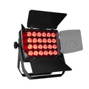 GobekUsa 24x18W RGBWA UV LED Wall Wash Flood Light with Barn Doors