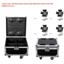 GobekUsa 24x18W RGBWA UV LED Wall Wash Flood Light with Barn Doors